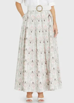 Aqua Blu Skirts|Bottoms^Annette Maxi Skirt (SAMPLE) Amaryllis