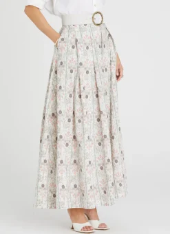 Aqua Blu Skirts|Bottoms^Annette Maxi Skirt (SAMPLE) Amaryllis