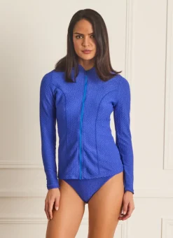 Aqua Blu Rash Guards^Lyla Rash Guard Blu