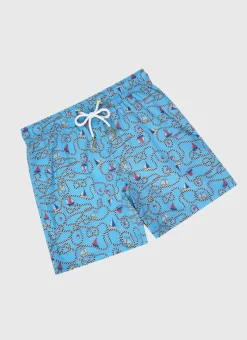 Aqua Blu Boardshorts|Bottoms^Boardshorts Bowline