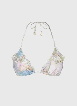 Aqua Blu Tops^Aaliyah Triangle Brindle