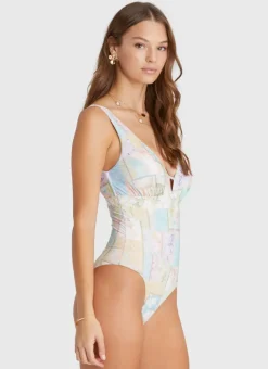 Aqua Blu One Pieces^Alana DD/E Cup One Piece Brindle