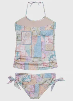 Aqua Blu Shop Teens (8-16)|Sets^Halter Neck Tankini Set Brindle