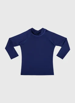 Aqua Blu Shop Infants (00-2)^Building Blocks Long Sleeve Rash Vest Black