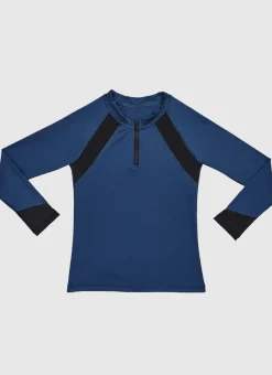 Aqua Blu Shop Juniors (3-7)^Building Blocks Long Sleeve Rash Vest (SAMPLE)