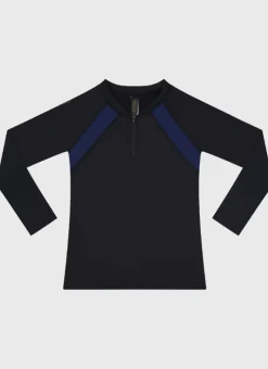 Aqua Blu Rashies^Building Blocks Long Sleeve Rash Vest