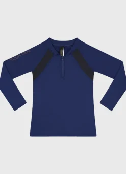 Aqua Blu Rashies^Building Blocks Long Sleeve Rash Vest