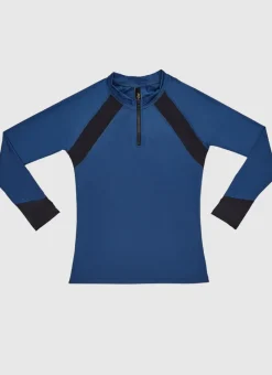 Aqua Blu Shop Teens (8-16)^Building Blocks Long Sleeve Rash Vest (SAMPLE) Grey