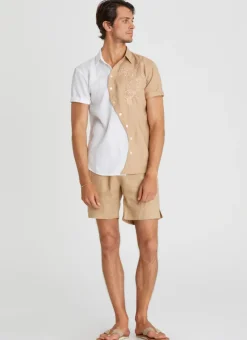 Aqua Blu Tops|Tops^Liam Shirt Caramel