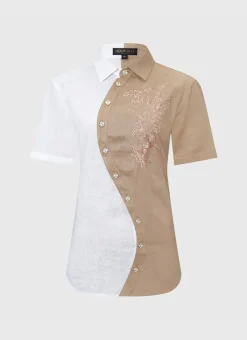 Aqua Blu Tops|Tops^Liam Shirt Caramel