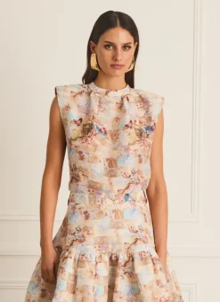 Aqua Blu Tops^Klara Top Celestial