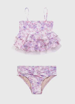 Aqua Blu Shop Juniors (3-7)|Sets^Halter Neck Bikini Set Cherry Blossom