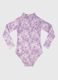 Aqua Blu Shop Teens (8-16)|One Pieces^Long Sleeve One Piece Cherry Blossom