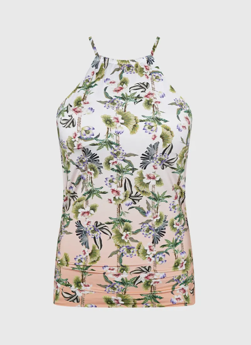 Aqua Blu Singlet Tankini|Tops^Lawley Tankini Daffodil