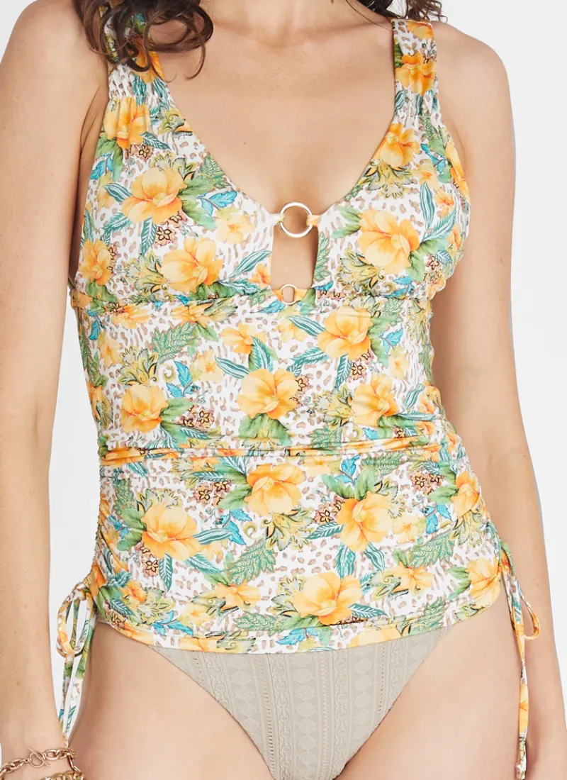 Aqua Blu Singlet Tankini|Tops^Katie Tankini Dahlia