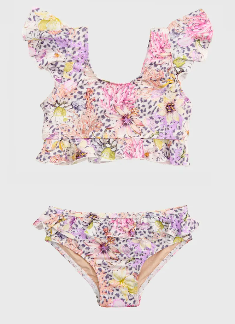 Aqua Blu Shop Juniors (3-7)|Sets^Frill Bikini Set Daisy