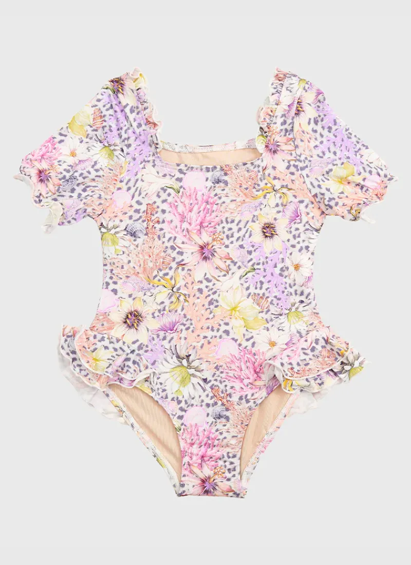 Aqua Blu Shop Juniors (3-7)|One Pieces^Short Sleeve One Piece Daisy