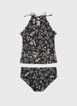 Aqua Blu Shop Teens (8-16)|Sets^Halter Neck Tankini Set (SAMPLE) Dandelion