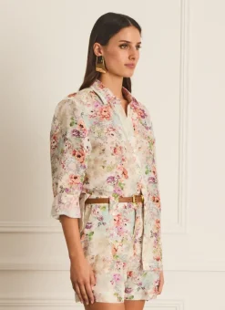 Aqua Blu Tops^Blake Shirt Dianthus