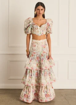 Aqua Blu Skirts|Bottoms^Celeste Maxi Skirt (SAMPLE) Dianthus