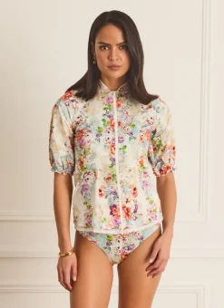 Aqua Blu Rash Guards^Jillian Rash Guard (SAMPLE) Dianthus