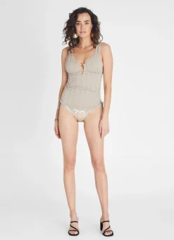 Aqua Blu Singlet Tankini|Tops^Fawn Katie Tankini Beige