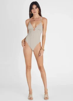 Aqua Blu One Pieces^Fawn Michelle One Piece Beige