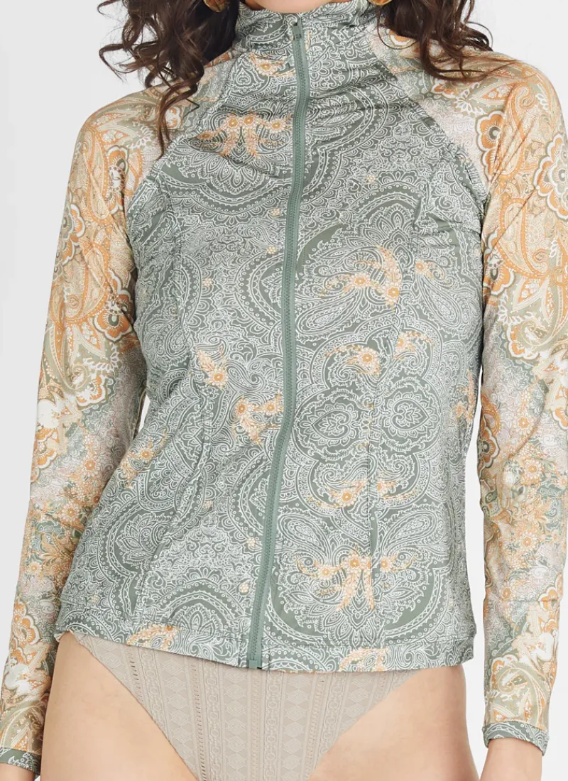 Aqua Blu Rash Guards|Tops^Hayley Rash Guard Floret