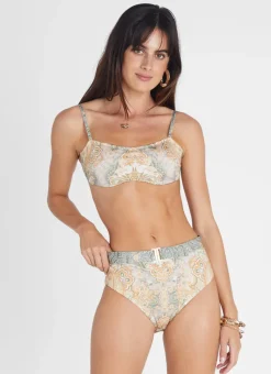 Aqua Blu Bottoms^Marilyn High Waist Pant Floret