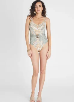 Aqua Blu One Pieces^Nicola One Piece Floret