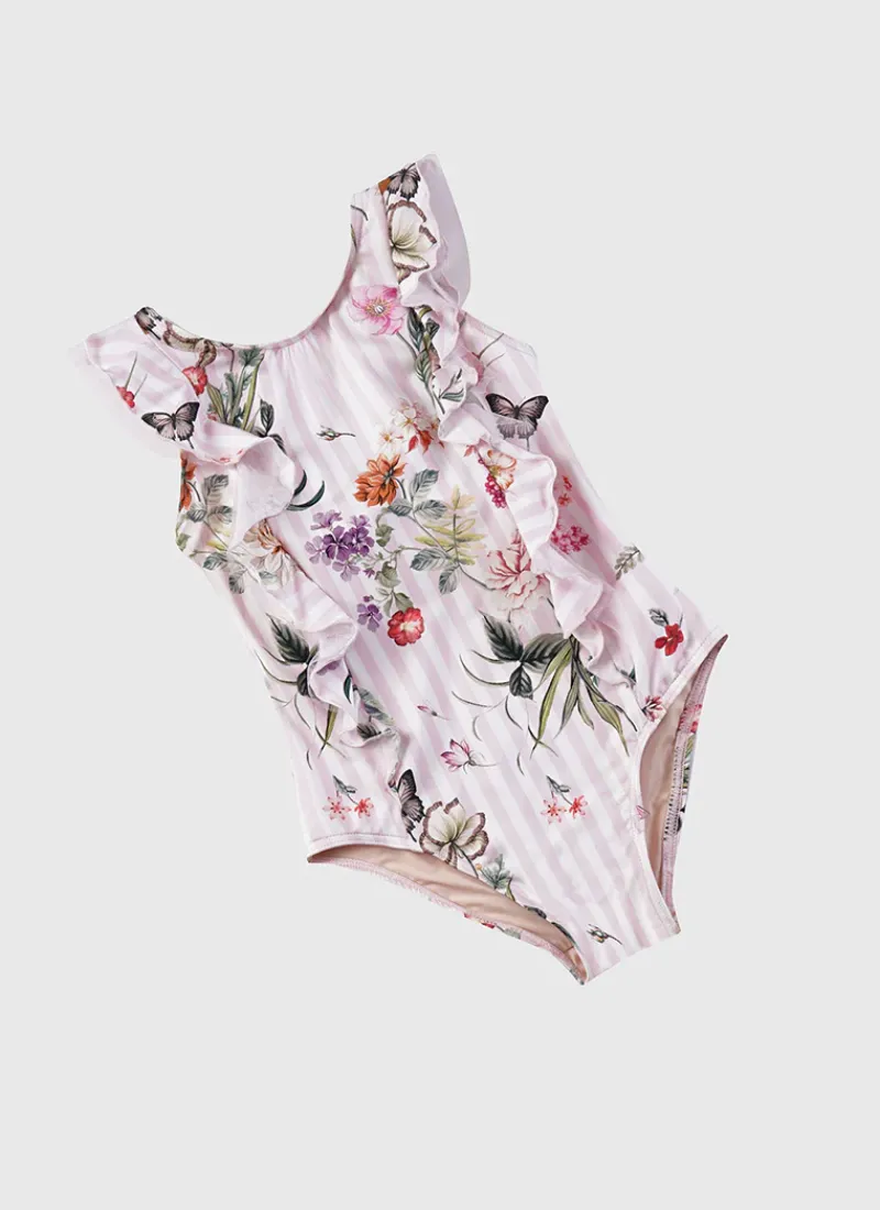 Aqua Blu One Pieces^Frill One Piece Flutter