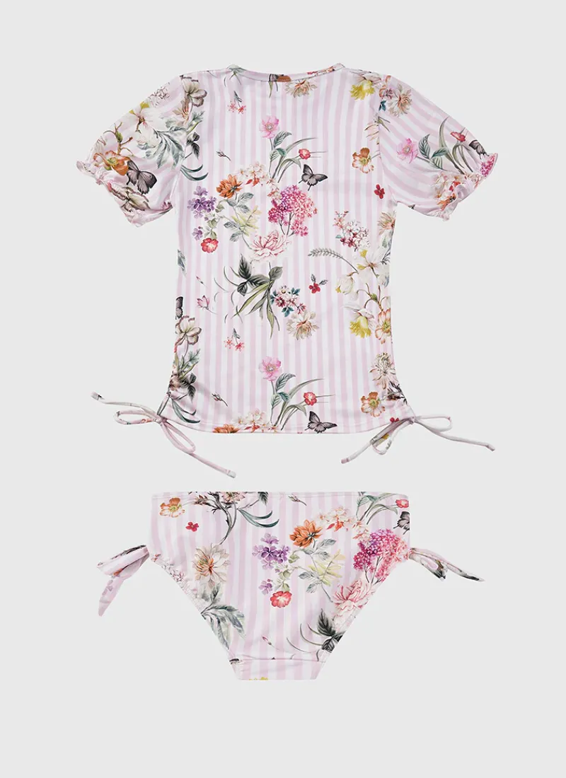 Aqua Blu Rashies|Sets^Short Sleeve Rash Vest Set Flutter