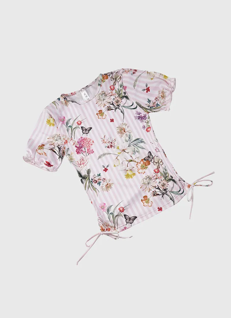 Aqua Blu Rashies|Sets^Short Sleeve Rash Vest Set Flutter