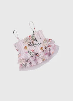 Aqua Blu Sets^Tiered Frill Tankini Set Flutter