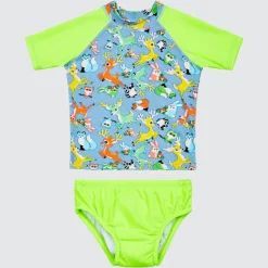 Aqua Blu Shop Infants (00-2)^Rashie and Swim Nappy Set Forest Adventures