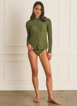 Aqua Blu Rash Guards^Lyla Rash Guard Foret