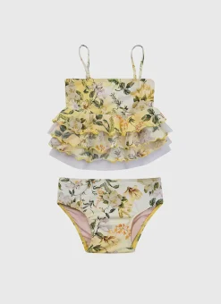 Aqua Blu Sets^Tiered Frill Tankini Set Holly