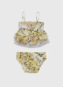 Aqua Blu Sets^Tiered Frill Tankini Set Holly