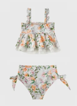 Aqua Blu Shop Juniors (3-7)|Sets^Frill Bikini Set Honeysuckle