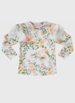 Aqua Blu Shop Infants (00-2)|Rashies^Long Sleeve Rash Vest Honeysuckle