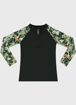 Aqua Blu Shop Juniors (3-7)|Rashies^Long Sleeve Rash Vest Labyrinth