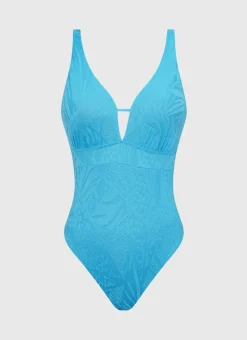 Aqua Blu One Pieces^Alana DD/E Cup One Piece Lapis