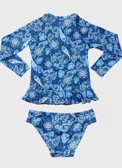 Aqua Blu Shop Juniors (3-7)|Rashies^Long Sleeve Rash Vest Set Laurel