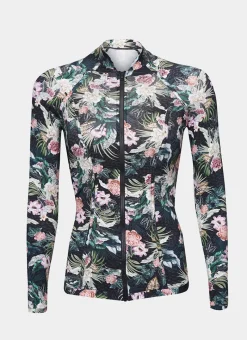 Aqua Blu Rash Guards|Tops^Lyla Rash Guard Lisanthus