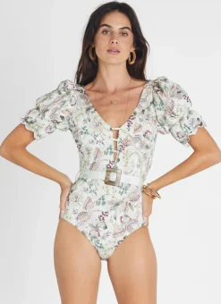 Aqua Blu One Pieces^Kristina One Piece Lotus