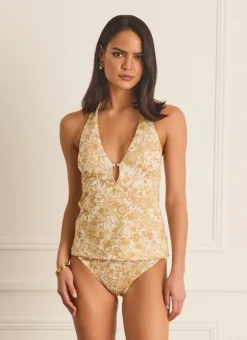 Aqua Blu Singlet Tankini^Paige Tankini (SAMPLE) Luminary