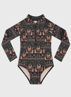 Aqua Blu Shop Juniors (3-7)|One Pieces^Long Sleeve One Piece Luxor