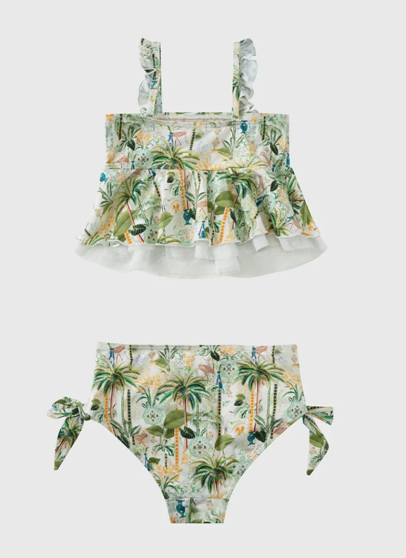 Aqua Blu Shop Juniors (3-7)|Sets^Frill Bikini Set Madagascar