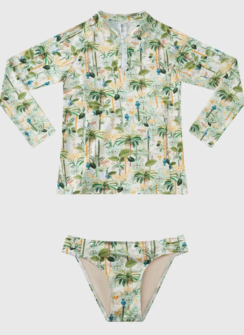 Aqua Blu Shop Juniors (3-7)|Rashies^Long Sleeve Rash Vest Set Madagascar