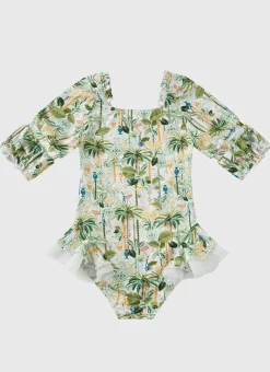 Aqua Blu Shop Juniors (3-7)|One Pieces^Short Sleeve Puff One Piece Madagascar